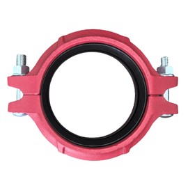 8 Inch (NPS 8") Flexible Grooved Coupling - Ductile Iron, UL/FM Certified for 8.625" OD Fire Sprinkler Pipes (Wet/Dry Systems), Moderate Pressure 2.5Mpa/360 PSI(DN200(NPS 8"))