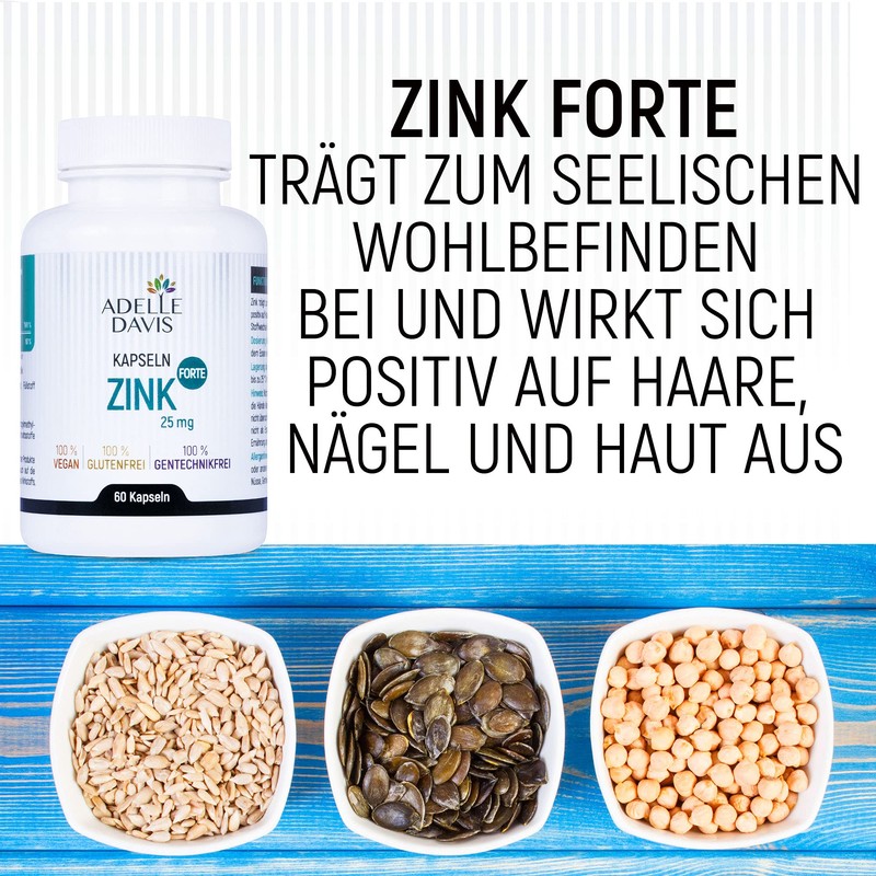 Adelle Davis® Zinc Forte 25 mg – 60 Capsules –