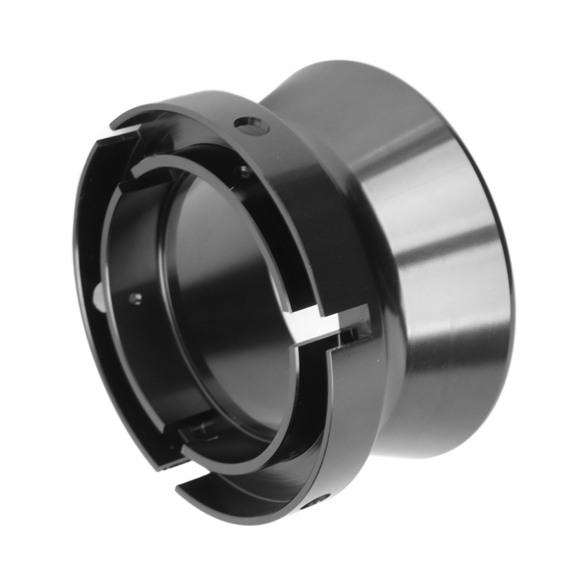 1 Pair 10 Inch NAB Hub Adapters Polished Aluminum Alloy