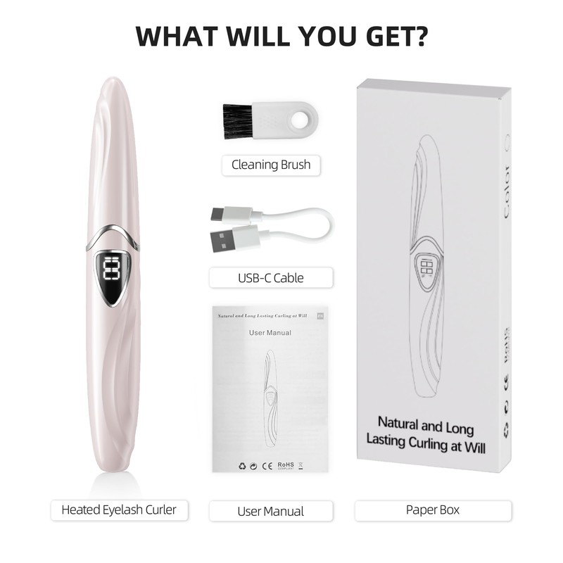 EYECURL Heated Eyelash Curler, S600 Heated Lash Curler, Accurate Temperature