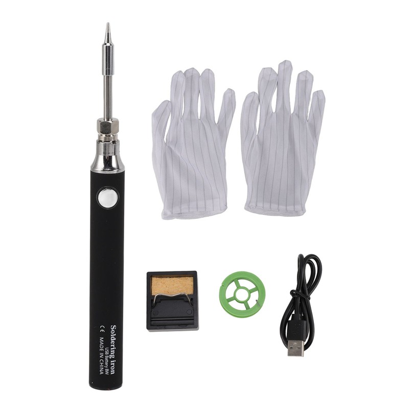 Soldering Iron Kit Cordless Electronic Welding Pen USB Rechargeable Adjustable