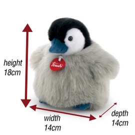 Trudi , Fluffies - Fluffy Penguin: Cuddly Plush Penguin, Christmas, Baby Shower, Birthday or Christening Gift for Kids, Plush Toys, Suitable from Birth
