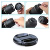 2 pcs Universal Camera Lens Front Caps 55mm with Secure