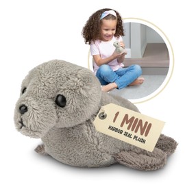 Forest & Twelfth Stuffed Harbor Seal, Single Mini Stuffed Animal Plush Toy for Kids, Ocean Party Favors and Goody Bags, Classroom Treasure Box Prizes, Stocking Stuffers (Harbor Seal)