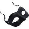 FHS Black Matte Classic Style Venetian Mask, Masquerade, Burlesque Ball