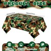 Mixweer Camouflage Plastic Tablecover Camo Tablecloth, 54 x 108 Inch