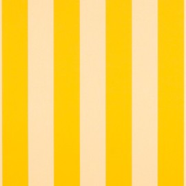 Sunbrella Awning/Marine 5702-0000 46'' Beaufort Yellow/White 6 Bar Fabric, 44 Freesia