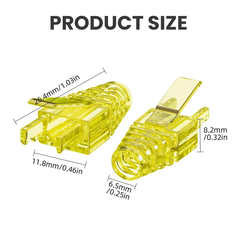 ZOERAX Cat5e Cat6 RJ45 Pass Through Connectors & Strain Relief