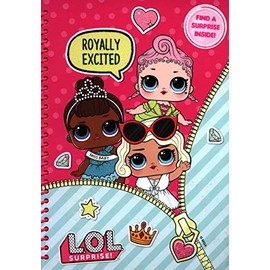 LOL Surprise - A5 Notebook | 70 Pages | Lined Paper | Wirebound | Surpise Inside | Glam Club