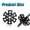 5 pcs Removable Mud Ski Basket Trekking Pole Snowflake Basket,Removable