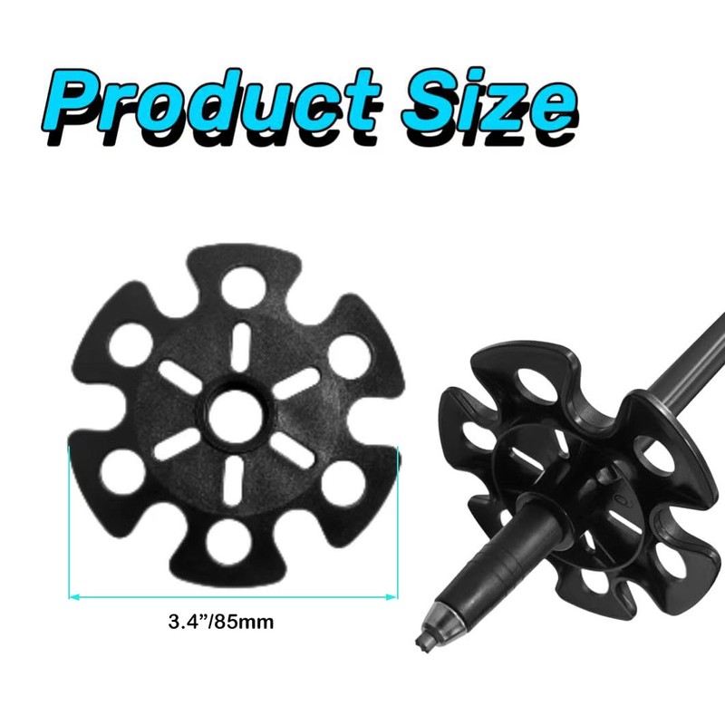 5 pcs Removable Mud Ski Basket Trekking Pole Snowflake Basket,Removable
