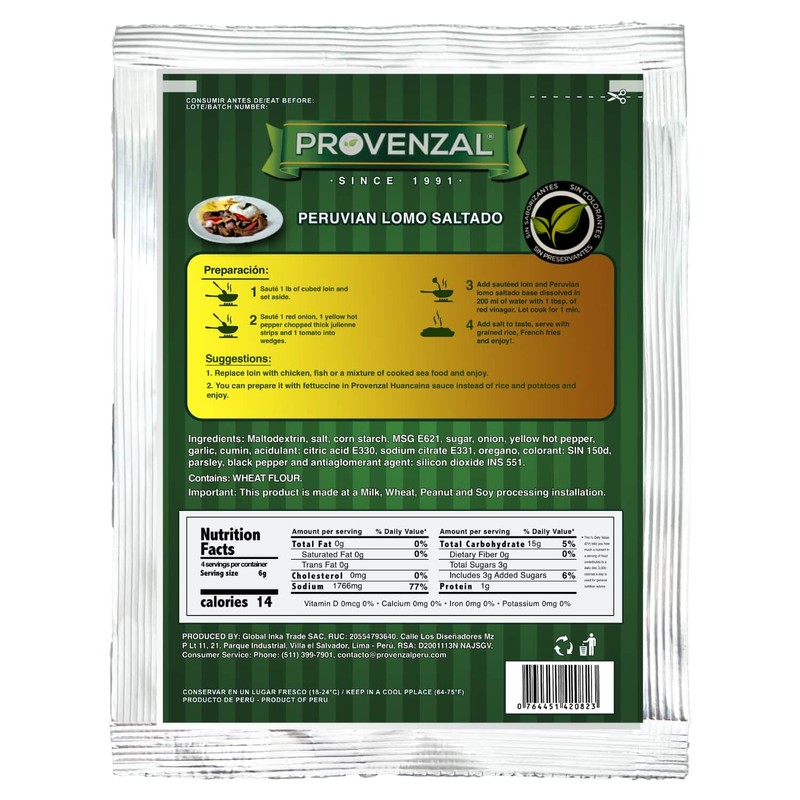 Generic Provenzal Lomo Saltado Peruano | Provenzal Peruvian Lomo Saltado