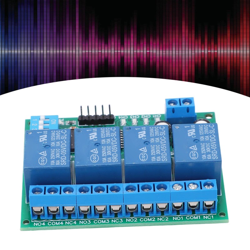 Relay Module DIP 4 Channel Control Board Switch Controller DC
