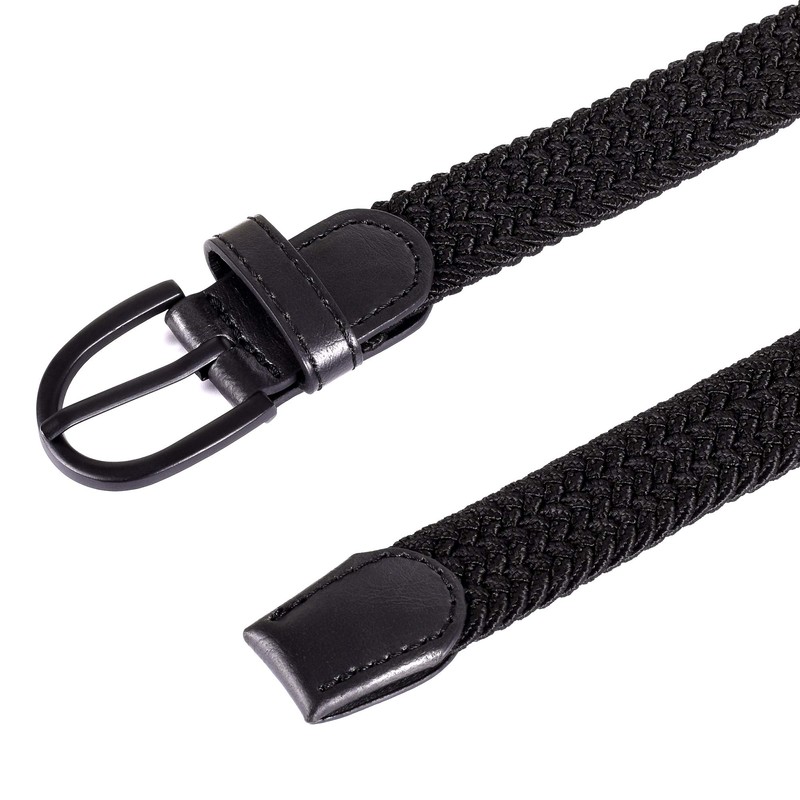 Mile High Life Junior Braided Stretch Elastic Belt |Pin Buckle