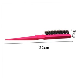 IWOWHERO 4PCS Bristles Row Comb Pointed Tail Pig Bristle Hair Brush Multi Purpose Fluffy Comb for Curly Hair Professional Salon Tool for Home Use Random Color Random Color