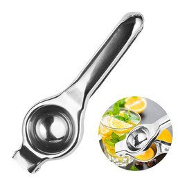 Lemon juicer Lime Squeezer Stainless Steel Silver Citrus Squeezer for Juicing Orange Lemon and Other Hull-free Fruits