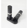 Electric Salt and Pepper Grinder Set, Rechargeable Base, Automatic Salt