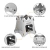 Lixada Camping Wood Stove Folding Lightweight Stainless Steel Wood Burning