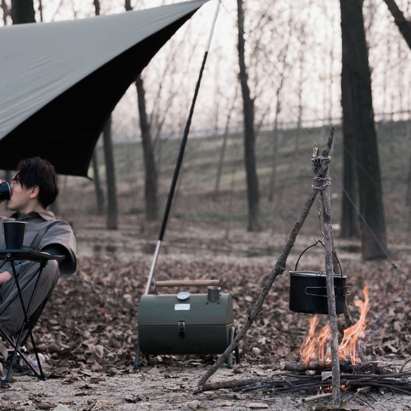 Campfire Grill Tripod Board Stainless Steel Campfire Support Plate with
