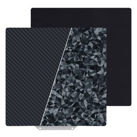 TMYPN 235x235mm Diamond PEO + Carbon Fiber PET Build Plate for Neptune 3 Pro/Neptune 4/Anycubic Kobra/Ender 3/ Ender 3 Pro/Ender 3S/ Ender 3v2/ CR 20/ CR 20 Pro/Ender 5/ Ender 5 Pro 3D Printers