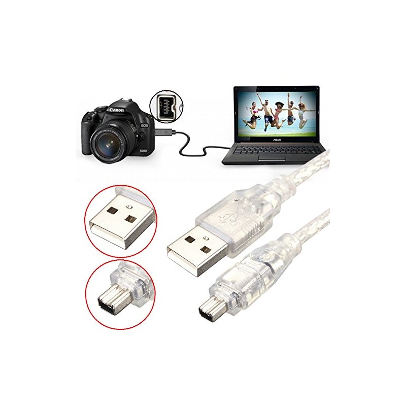 USB Male to IEEE 1394 4Pin Male iLink Mini DV
