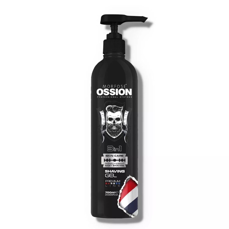 Ossion Barber Shaving Gel 700 mL - PACK OF 3