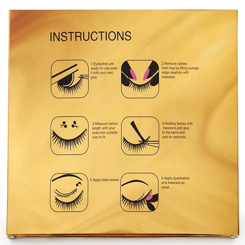 SHIDISHANGPIN 16 Pairs Black Eyelashes Natural Long Multilayer Fluffy Eyelashes