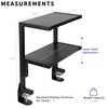 VIVO Clamp-on 13 inch Above or Below Desk 2-Tier Shelving