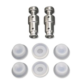 WELANGBN Float Valve Seal for Instant Pot Replacement Parts with 6 Sealer Gasket, Fits Duo 3, 5, 6 Qt, Duo Plus 3, 6 Qt, Ultra 3, 6, 8 Qt, Lux 3 Qt, 1.18 inch, Silver