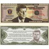 John F. Kennedy $Million Dollar$ Novelty Bill Collectible in Top