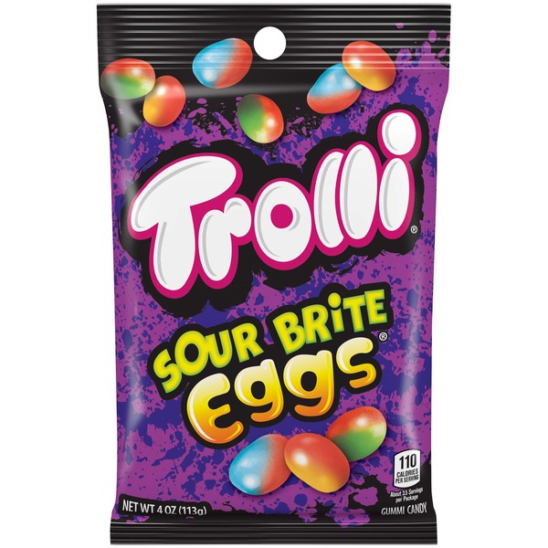 Trolli Sour Brite Eggs, Assorted 4.0 Ounce