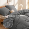Bedsure Cotton Bed Linen 135 x 200 cm, Grey Bed