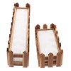 Operitacx 2pcs Rustic Rectangular Flower Pot with Foam Insert for