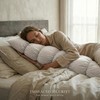 Ailuteie Pat. Pend. Long Bed Pillow for Adults and Side