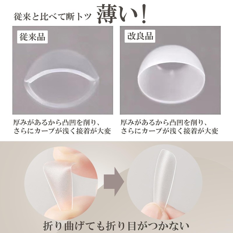 LULUGEL Nail Tip | Long Ballerina False Nail Tip |