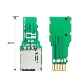 Chenyang 2Pcs TF Micro SD Card Male Extender to SD Card Female Extension Adapter PCBA SD/SDHC/SDXC UHS-III UHS-3 UHS-2