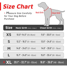 Eagloo Dog Harness for Large Dogs, Anti-Pull, Medium Chest Harness, No-Pull Safety Harness, Dog Car Harness, Labrador Puppy Harness, Jogging, Escape-Proof, Soft Padded, Red, XL