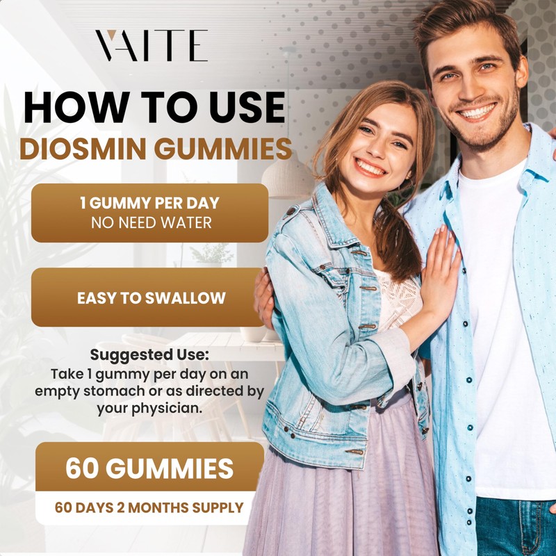 VAITE Diosmin 1000mg - Vein Support Supplements for Varicose Veins
