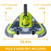 Upgrade Pool Vacuum Head with Wheels & Side Brushes, Universal
