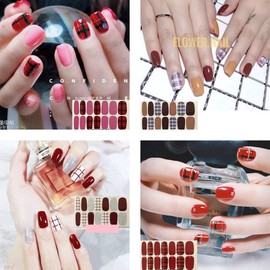 Nail Seals, Set of 12, Just Stick, Nail Wrap, Nail Stickers, Nail Accessories, Women's, Gift, Cute, Popular, Fashionable, Nail Parts (10132)