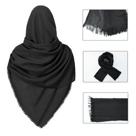 YORDET Medieval Knight Accessories Men Renaissance Leather Belt Shawl Retro Scarf Bracers Belt Pouch Bracers Medieval Retro Accessories Set (Black)