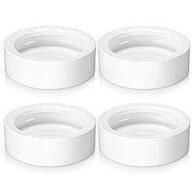 Meanplan 4 Pieces Reptile Water Food Bowl Terrarium Bowls Worm Dish Ceramic Pet Bowls Mini Reptile Food Ceramics Water Bowl Anti-Escape Mini Reptile Feeder for Lizard Anoles Bearded Dragons