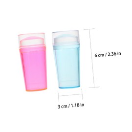 Baluue 2sets Fluorescent Nail Covers Manicure Seal Nail Stamping Tools for Home and Salon Use Includes Fluorescent and Colors