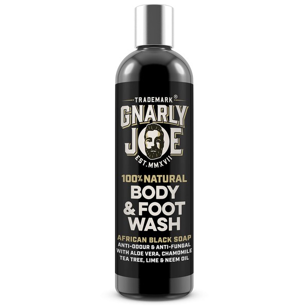 Gnarly Joe Body and Foot Wash for Men - 250ml - Mens Body Wash - Shower Gel Men - Anti-Fungal - Body Wash for Men - Body Wash Men - Shower Gel Mens - Shower Gel for Men (Aloe Vera and Chamomile)