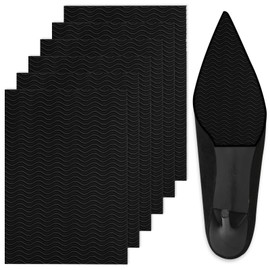 6 Pack Shoe Sole Protector - Self-Adhesive Anti-Slip Grips for High Heels & Boots | Shoes Non-Slip Bottom Covers for Women (6 x 4inches, Black)