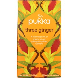Pukka Herbal Tea Organic Three Ginger, 20 ct