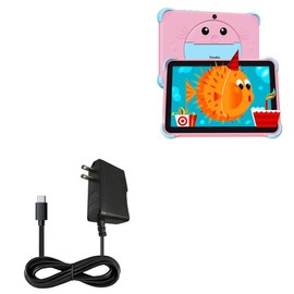 BoxWave Charger Compatible with YosaToo Android Tablet for Kids Y101 (10 in) - Wall Charger Direct (15W), Rapid Charge Your Device with Built-in 3ft Cable