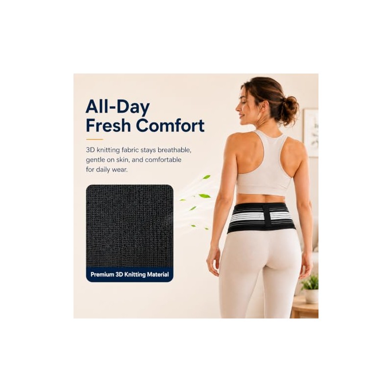 Lightweight Back Brace for Women and Men Lower Back Pain,