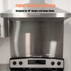 24" By 30" Stainless Steel Stove Backsplash, Reversible Ultra Flat