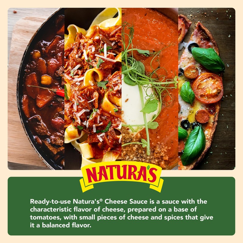 Natura's Cheese Pasta Sauce, 7.1oz. Pouch (Pack of 24)